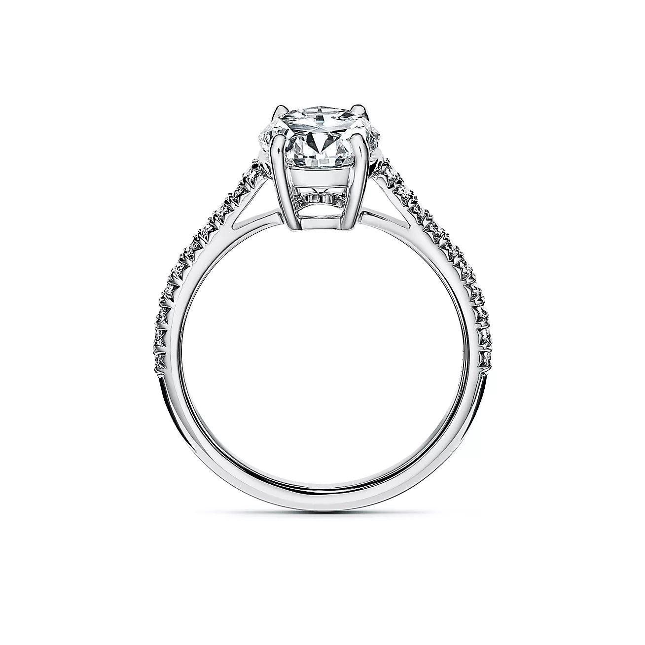 Tiffany Oval Brilliant Noivado aliança